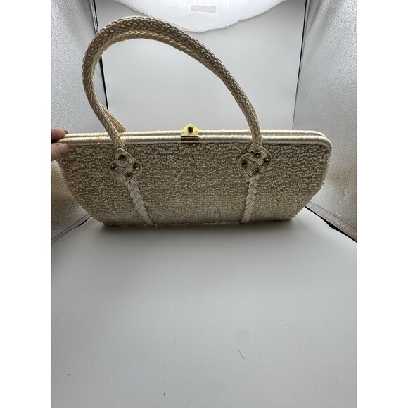 Vintage Caron Of Houston Nautical Raffia Purse NWT Highly Embellished 1960’s - Picture 3 of 11